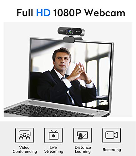 IFROO FHD 1080P 웹캠 화상수업 with 마이크,No fisheye Wide-Angle for 데스크탑 Laptop Computer Web Camera,USB Plug and Play 맥-551 미국출고 -551894
