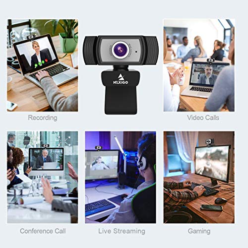 1080P 웹캠 화상수업 with 마이크, 2021 NexiGo Streaming Computer Camera, for Zoom Meeting 데스크탑 PC Monitors  미국출고 -551918