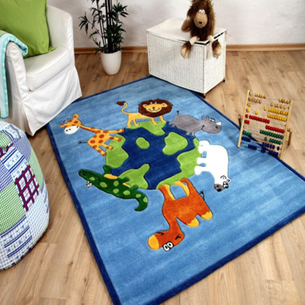 귀여운 동물모양 러그 도톰하고 친환경적인 귀여운 동물 캐릭터 카펫 거실 침대 키즈-559066
