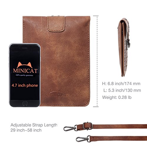 MINICAT Women RFID Blocking Small 크로스바디 가방 Bags Cell Phone Purse Wallet With Credit Card Slots  미국출고-560288