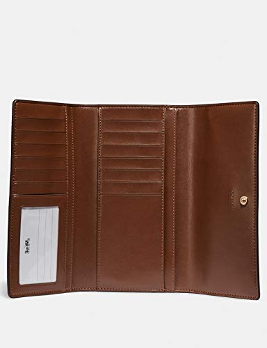 여자코치가방 백 Coach Signature Leather Trifold ID Wallet - F88024, Brown, Medium  미국출고-560295