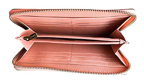 여자코치가방 백 Coach Crossgrain Leather Accordion Zip Wallet (Pink Petal)  미국출고-560318