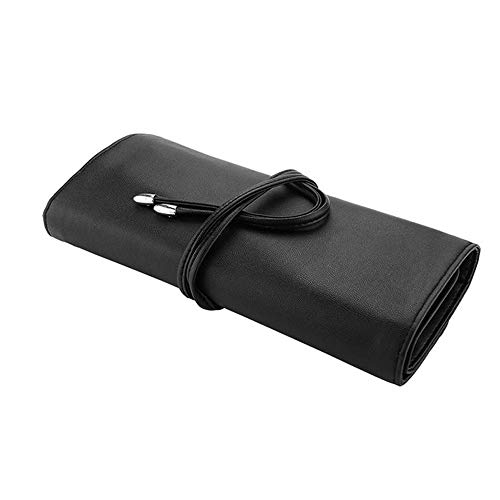 홀더백 화장품 메이크업 케이스 LERTREE 15 Slots Brushes Holder Bag Cosmetic Makeup Brushes Container Rolling Case BLACK  미국출고-560331