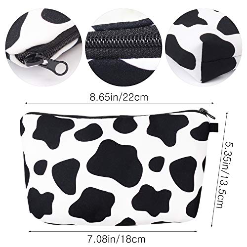화장품 가방 Small Makeup Bag, Cosmetic Bag Makeup Bag for Purse Cow Print Bag Travel Toiletries Bag  미국출고-560332