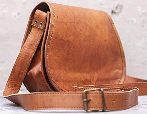 PASCADO Vintage leather 크로스바디 body mini handmade 크로스백over bag for women sling over the shoulder purse  미국출고-560343