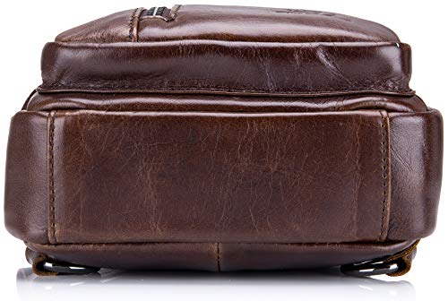 Genuine Leather Sling Bag,Full Grain Leather Casual 코로스바디 백 Shoulder Backpack Travel  미국출고-560395