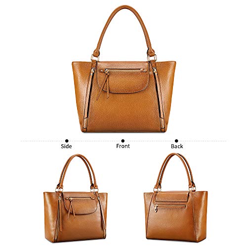 Kattee Genuine Leather 토트백 여성가방 Bag for Women, Large Shoulder Purse Designer Satchel Handbag 핸드백  미국출고-560495