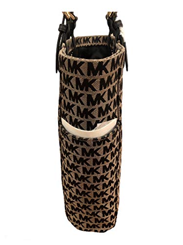 마이클코어스 Michael Kors Logo MK Jet Set 토트백 여성가방 Shoulder Handbag Jacquard Beige Black 숄더백 여성가방 미국출고-560524