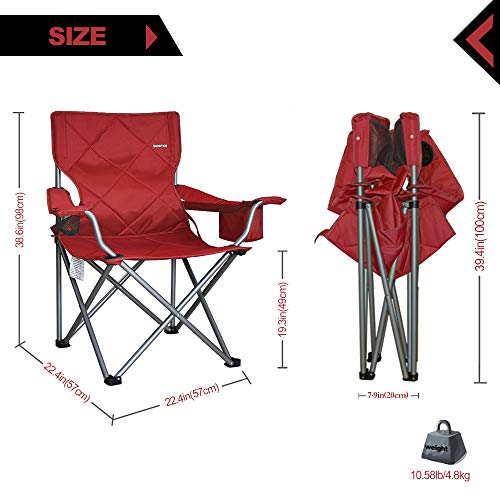 Suzeten Oversized Folding Camping Chairs Quad Arm 캠핑의자 미국출고 -562666