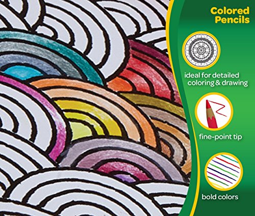 크레욜라 색연필, Adult Coloring, Fun At Home Activities, 50 색, Multicolor 미국출고 -564125