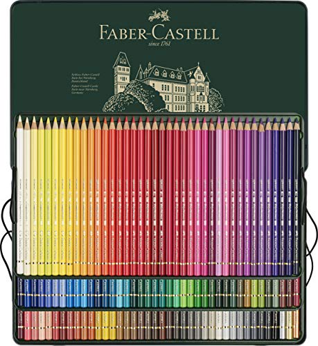 Faber-Castell Polychromos 아티스트 컬러 연필-120 색 주석-프리미엄 품질 아티스트 연필 미국출고 -564164