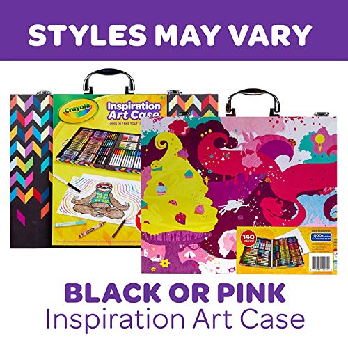 크레욜라 Inspiration Art Case in Pink, Gifts for Kids Age 5+, 140 색 미국출고 -564221