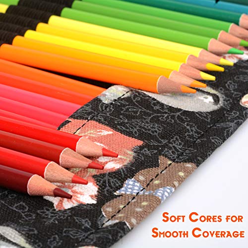 ThEast 72 색연필 for Adult Coloring Book, Premier Coloring Pencils Set, Artist Soft Core Oil Based Color Pencil Set-5 미국출고 -564224