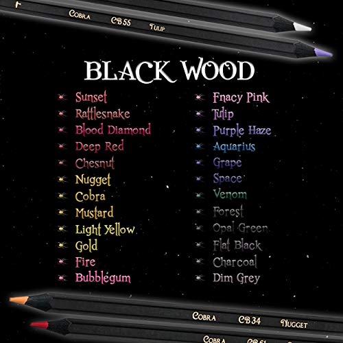 블랙 위도우 색연필-유니크 한 어른 컬러링 펜슬-우리만의 비비드 컬러로 다른 브랜드를 능가 할 컬러 펜슬 세트-From Black Widow Pencils 미국출고 -564231