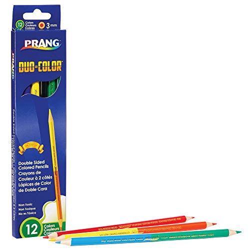 Prang Duo- 색연필, 다양한 색상, 6 색 (X22106) 미국출고 -564258