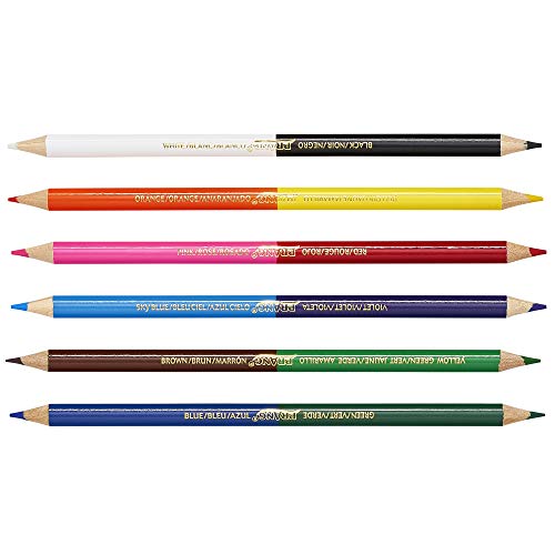 Prang Duo- 색연필, 다양한 색상, 6 색 (X22106) 미국출고 -564258