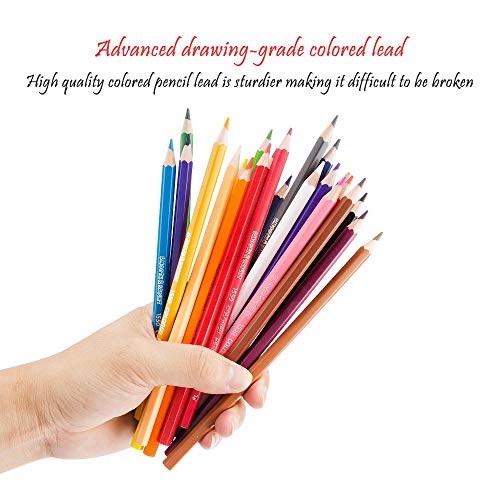 마르코 색연필, 성인용 컬러링 연필 24 색, 어린 이용 컬러링 북, 무독성 안전하고 사용하기 쉬움 미국출고 -564282