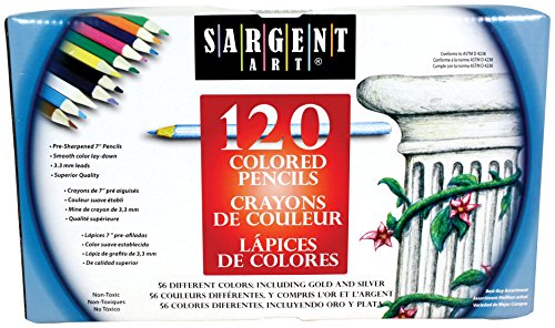 Sargent Art 120 Piece Assortment 색연필 (22-7252) 미국출고 -564299
