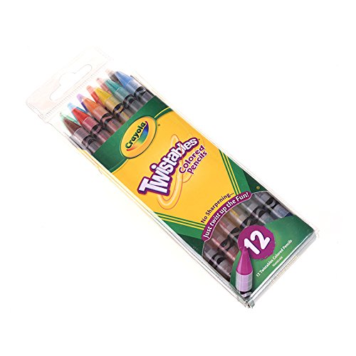 크레욜라 Twistables 색연필, 12 색, 다양한 색상 미국출고 -564316