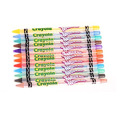 크레욜라 Twistables 색연필, 12 색, 다양한 색상 미국출고 -564316