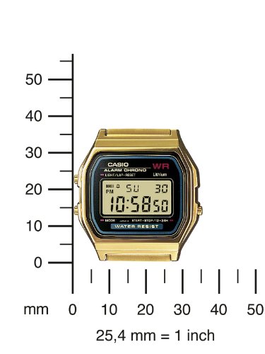 카시오 손목시계 컬렉션 여성용 시계 A159WGEA-1EF 미국출고 -564394