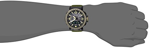 카시오 손목시계 남성용 PRO TREK 스테인리스 스틸 쿼츠 시계, 그린, 30.5 (모델 - PRG-600YB-3CR) 미국출고 -564397