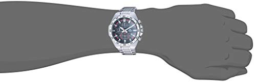 카시오 손목시계 Mens Edifice Quartz Watch with Stainless-Steel Strap, Silver, 26 (Model - EFR-564D-1AVCR) 미국출고 -564413
