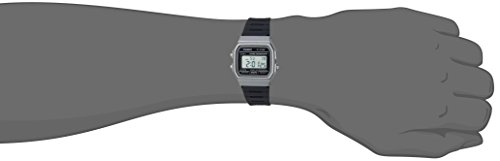 카시오 손목시계 Mens Classic Quartz Watch with Resin Strap, Black, 19.25 (Model - F-91WM-1BCF) 미국출고 -564463