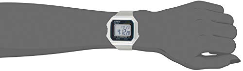 카시오 손목시계 남성용 클래식 쿼츠 시계, 스테인리스 스틸 스트랩, 실버, 22.7 (모델 - B650WD-1ACF) 미국출고 -564499