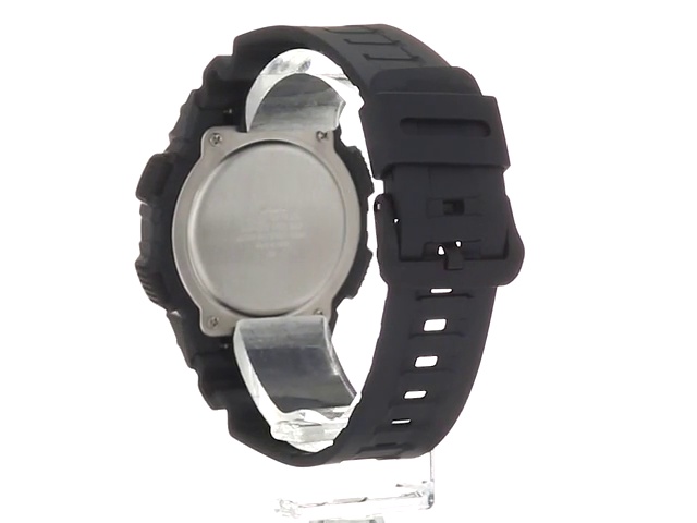카시오 손목시계 남성용 슈퍼 일루미네이터 쿼츠 레진 캐주얼 시계, 색상 - 블랙 (모델 - W-735H-1A3VCF) 미국출고 -564564