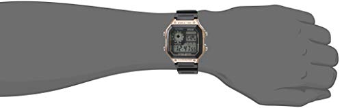 카시오 손목시계 남성용  배터리 쿼츠 시계 , 블랙, 21 (모델 - AE-1200WH-5AVCF) 미국출고 -564568