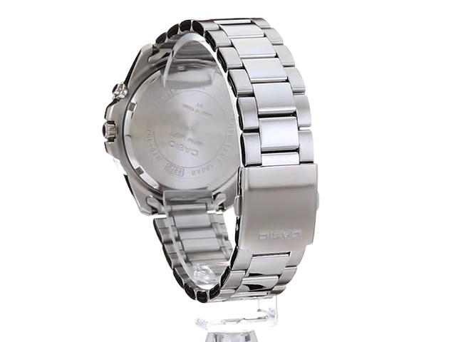 카시오 손목시계 남성용 슈퍼 일루미네이터 쿼츠 시계, 스테인리스 스틸 스트랩, 실버, 21 (모델 - MTD-1079D-1A3VCF) 미국출고 -564601