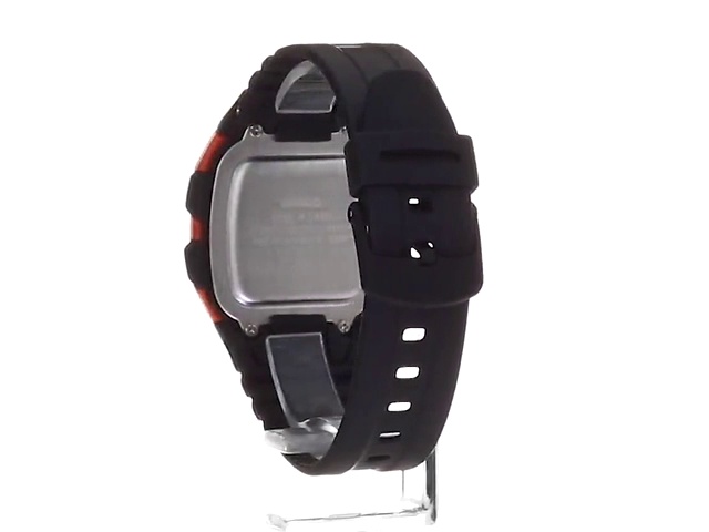 카시오 손목시계 남성 클래식 쿼츠 레진 스트랩, 블랙, 24.5 캐주얼 시계 (모델 - W-96H-4A2VCF) 미국출고 -564603