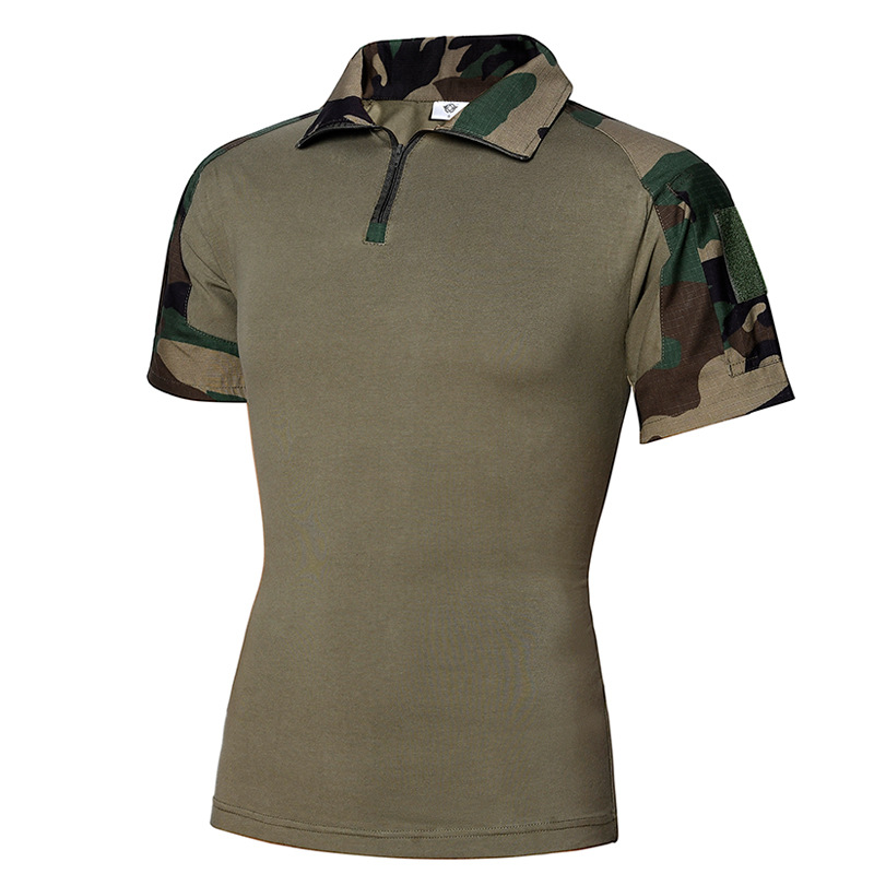밀리터리반팔여름 특전사 티셔츠 남자 개구리복 반팔 군팬 t 훈련복 야외 전술-573423