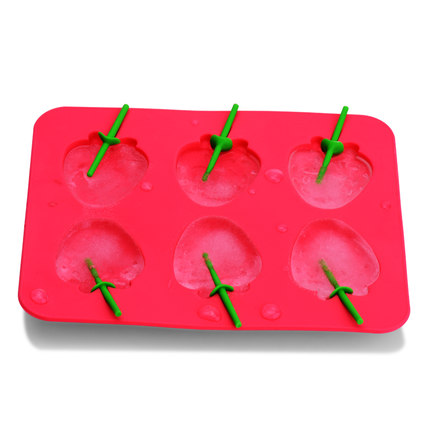얼음트레이 딸기 모양 스트랩 소프트 576474 얼음틀 아이스바 스틱