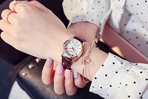 커플시계 His Hers Watches Couple 시계Men Women Leather Strap Analog Quartz Wrist Watches Set of 2 시계 미국출고-577154