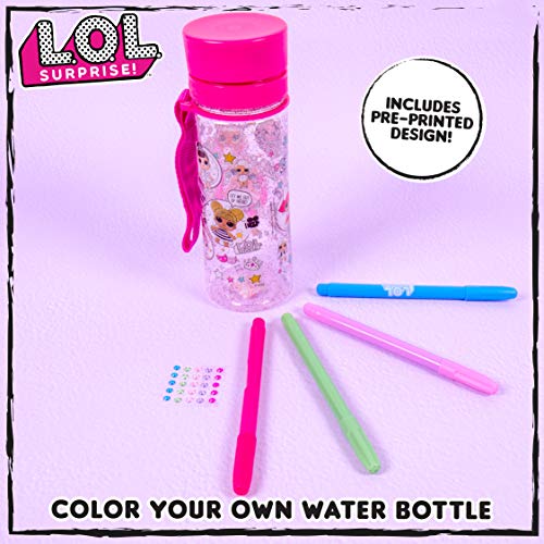 엘오엘 서프라이즈 L.O.L. Surprise! Color Your Own Water Bottle by Horizon Group USA,DIY Bottle Coloring  미국출고-577360