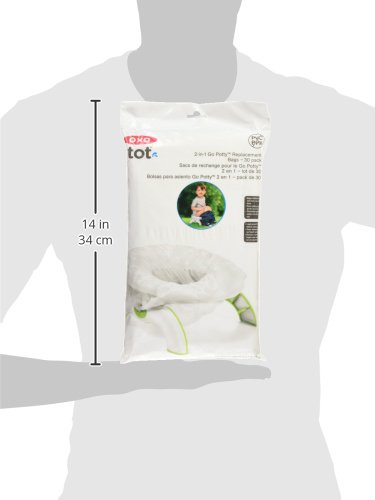 옥소 OXO Tot 2-in-1 Go Potty Refill Bags, 30 Count, White 미국출고-577912