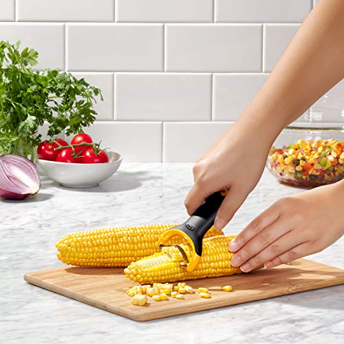 옥소 OXO Good Grips Corn Prep Peeler, Black, Yellow, One Size 미국출고-578137