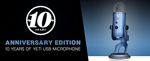 블루예티 블루예티 10주년 기념 에디션 USB 마이크 PC 및 Mac에서 녹음 및 스트리밍 578163 미국출고 마이크