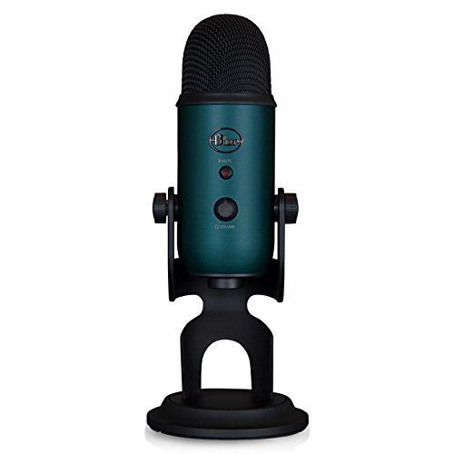 스튜디오 헤드폰 및 Knox Pop 필터가 포함된 Blue Microphones Yeti Teal USB 마이크 번들 578186 미국출고 마이크