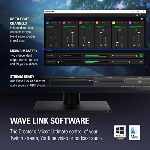 Elgato Wave: 3 – 스트리밍 녹음 팟캐스팅을 위한 USB 콘덴서 마이크 578261 미국출고 마이크