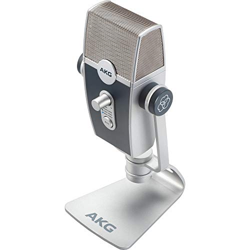 AKG Pro Audio Lyra Ultra HD 4캡슐 다중 캡처 모드 녹음 및 스트리밍용 USB C 콘덴서 마이크 578323 미국출고 마이크