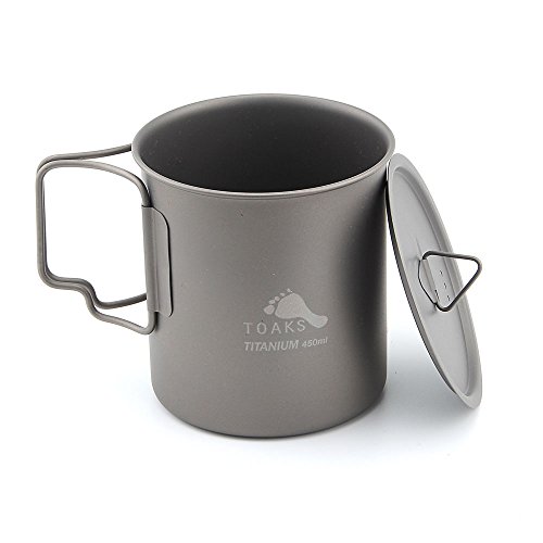 TOAKS 티타늄 캠핑컵 450ml CUP450 with Lid 579206 미국출고 캠핑컵