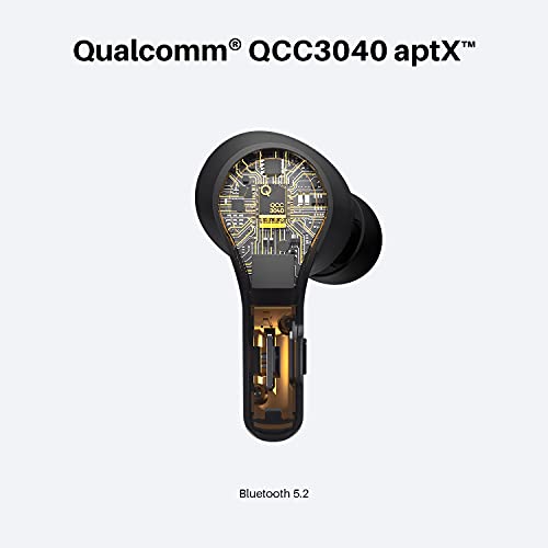 2021 무선 이어 버드 Tribit Qualcomm QCC3040 Bluetooth 5.2 4 마이크 CVC 8.0 통화 소음 감소 50H 재생 579707 미국출고 이어폰