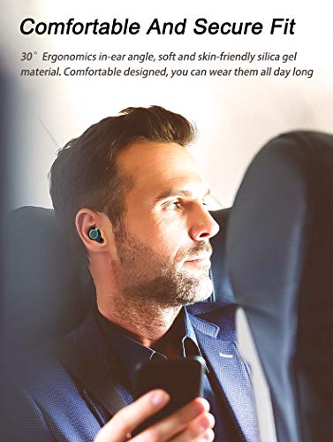Xmythorig Ultimate True Wireless Earbuds Bluetooth 5.0 헤드폰 스포츠용 IPX7 방수 이어폰 110H 재생 시간 3300mAh 충전 케이스 포함 579769 미국출고 이어폰