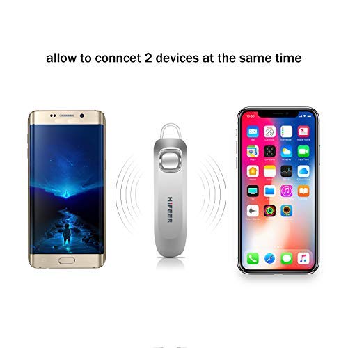 휴대폰용 블루투스 이어폰 IPX5 방수 16시간 통화용 iPhone Android Samsung V5.0용 무선 블루투스 헤드셋 운전 비즈니스용 소음 제거 579777 미국출고 이어폰