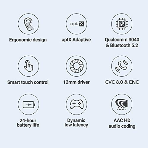 Haylou Moripods True Wireless Earbuds Bluetooth V5.2 헤드폰 Qualcomm QCC3040 TWS 스테레오 이어폰 579779 미국출고 이어폰