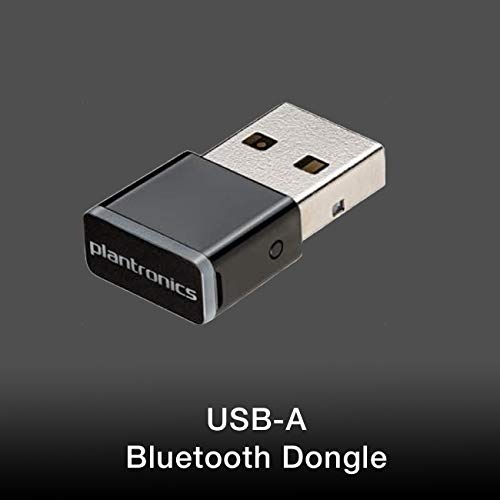 Plantronics Voyager 4210UC Bluetooth 헤드셋 USBA 동글 번들 스트리밍 음악 PC 음성 앱 공동 작업 소프트폰 PC 579784 미국출고 이어폰