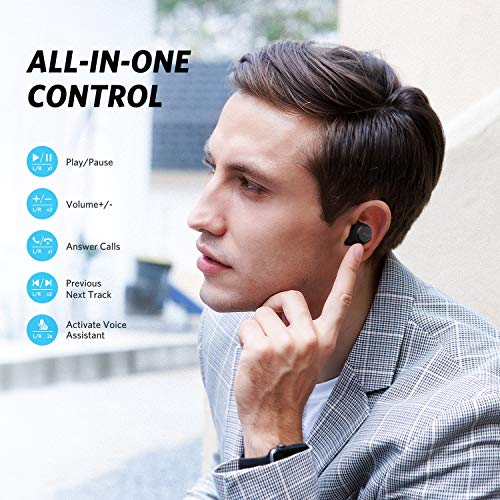 무선 이어버드 2020 CES Award EarFun 무료 블루투스 5.0 이어버드 무선 충전 케이스 포함 USBC 고속 충전 IPX7 방수 인이어 579819 미국출고 이어폰